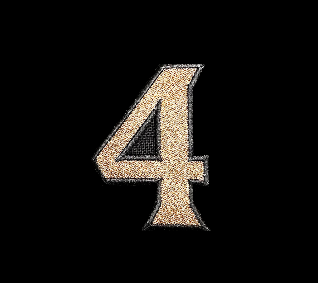 2FT Embroidered numbers